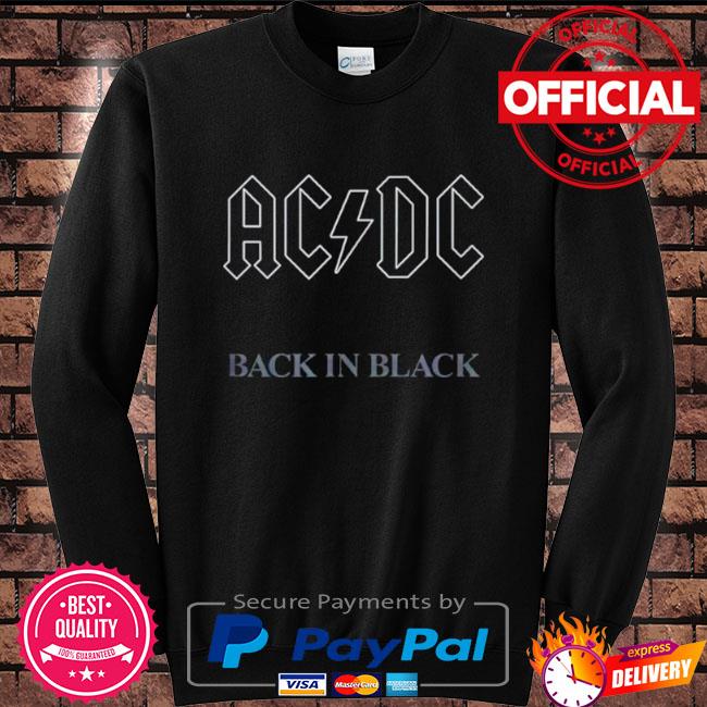 ac dc back in black sweatshirt