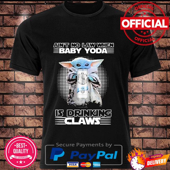 baby yoda white claw shirt