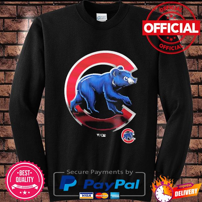 Men's Fanatics Branded Black Chicago Cubs Team Midnight Mascot T-Shirt