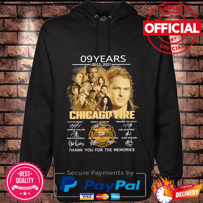 Chicago Fire Tv series 2021 2021 8 seasons 180 episodes signatures thank  you for the memories shirt, hoodie, sweater, long sleeve and tank top