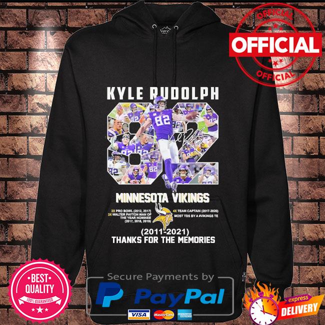 Kyle Rudolph Minnesota Vikings Signed Inscribed Custom Jersey