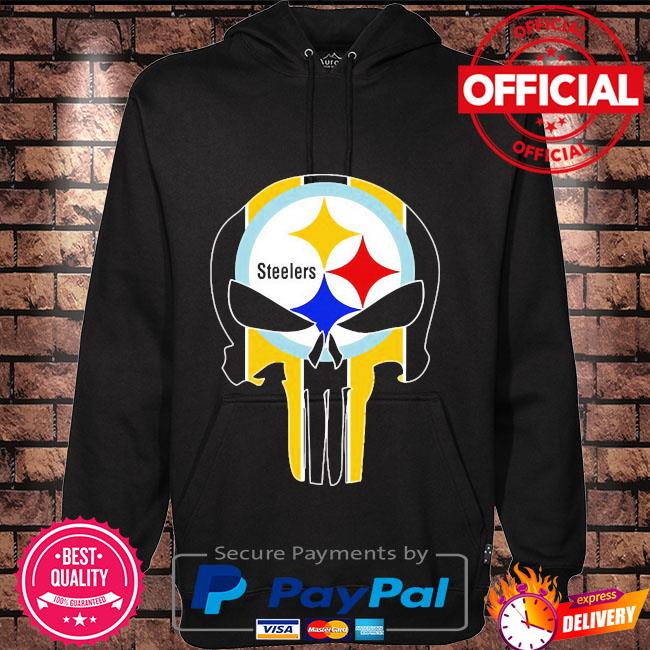 Steelers punisher skull stripe pattern Pittsburgh Steelers shirt, hoodie,  sweater, long sleeve and tank top