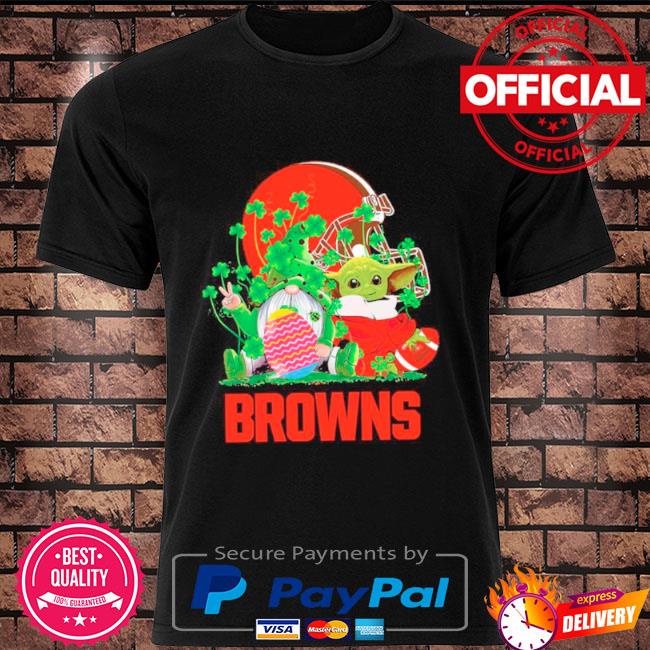 Cleveland Browns Christmas Baby Yoda Star Wars Funny Happy NFL Youth T-Shirt