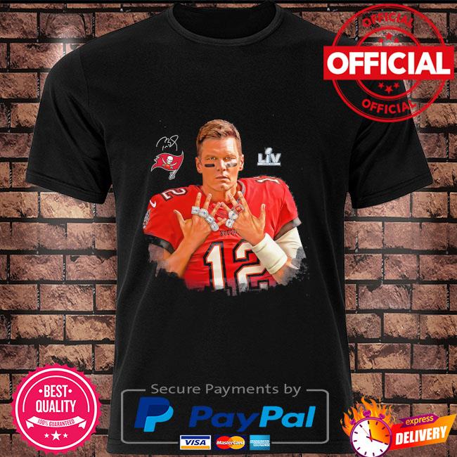 Tom brady tampa bay buccaneers super bowl liv champions 7 rings shirt,  hoodie, sweater, long sleeve and tank top