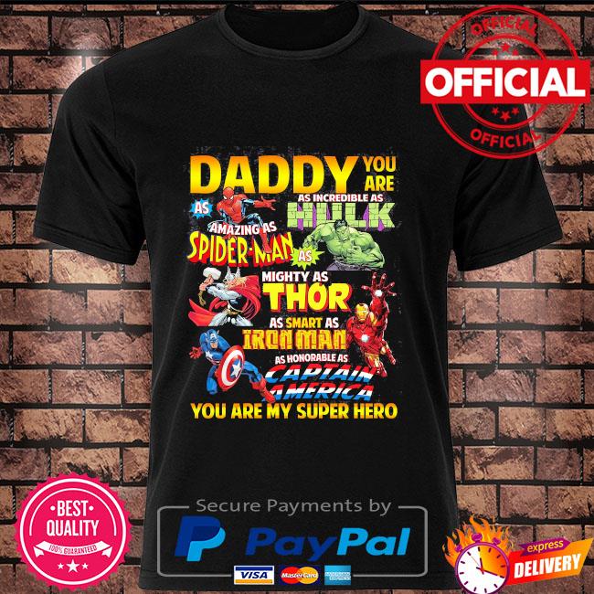 Father's Day Dad Super Hero Shirt 