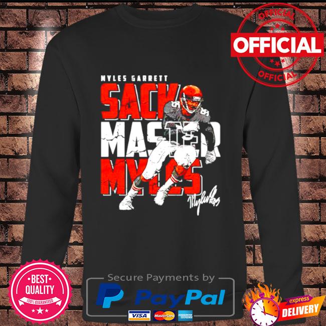 Cleveland football myles garrett sack master myles signature shirt