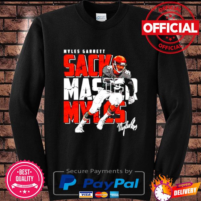 Sack Master Myles Garrett Cleveland Browns Shirt - High-Quality