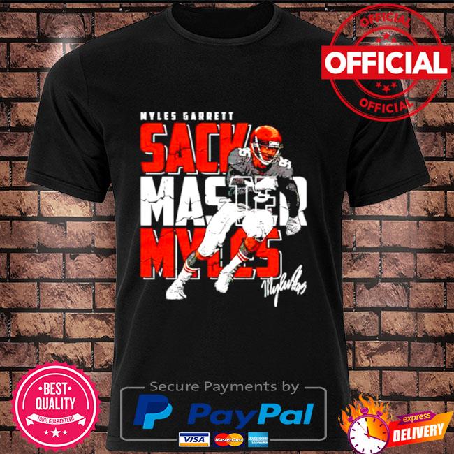 Cleveland football myles garrett sack master myles signature shirt