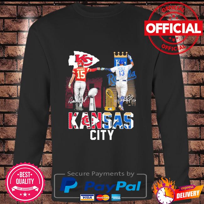 Kansas City Mavericks Kansas City Chiefs Kansas City Royals Mahomes Perez  signatures shirt, hoodie, sweater, long sleeve and tank top