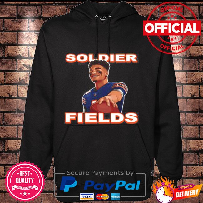 Chicago bears justin fields soldier fields shirt, hoodie, sweater, long  sleeve and tank top