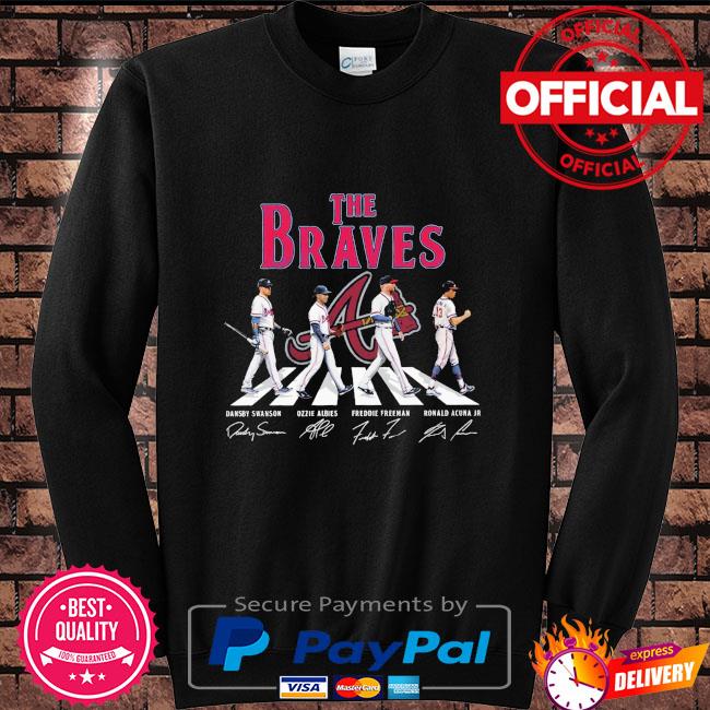Atlanta Braves Baseball team signatures t-shirt, hoodie, sweater
