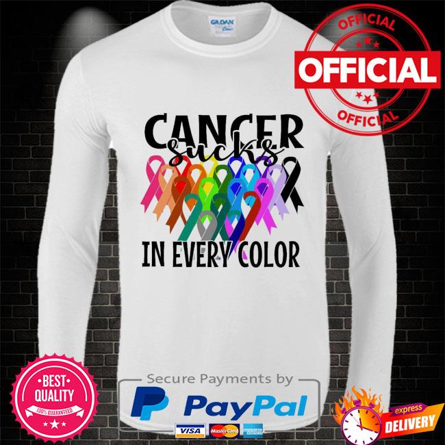 Whatever Color Cancer Sucks NFL Chicago Bears colorful logo shirt, hoodie,  sweater, long sleeve and tank top