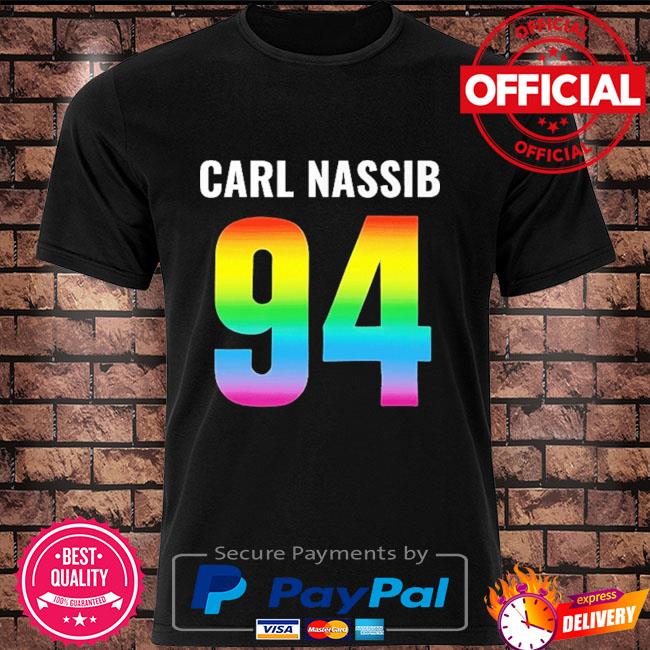 Carl nassib supporting lgbtq favorite football player shirt