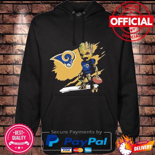 Awesome blood Inside me Baby Groot I am Los Angeles Rams shirt, hoodie,  sweater, long sleeve and tank top