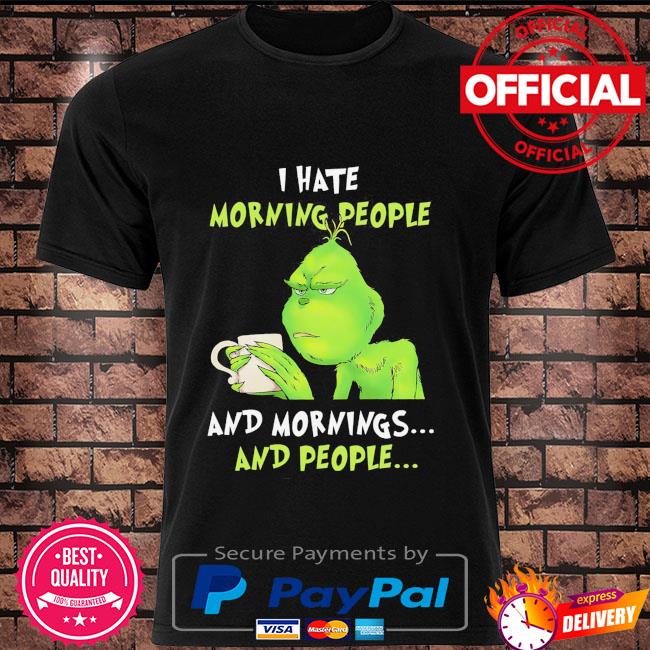 The Grinch Cleveland Indians MLB I Hate Morning People Christmas Gift Polo  Shirt