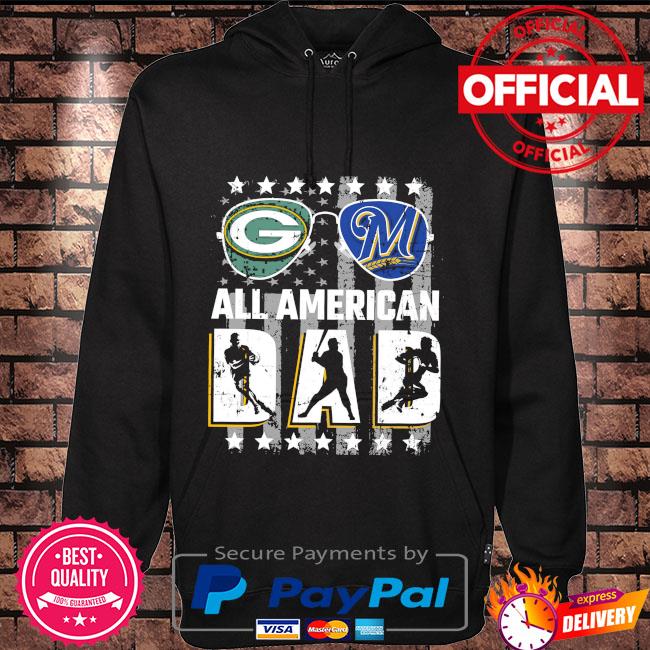 Green Bay Packers and Milwaukee Brewers all American Dad shirt, hoodie,  sweater, long sleeve and tank top