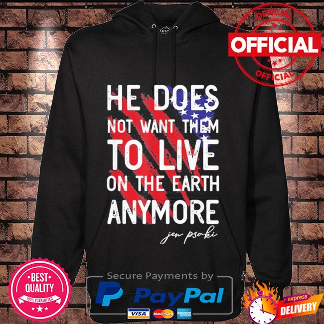 He does not want them to live on the earth anymore Hoodie black
