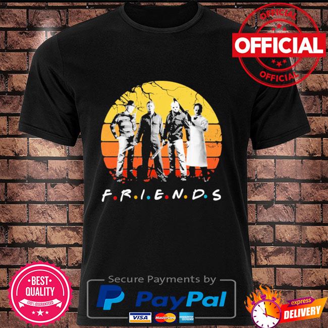 Horror Character Michael Myers Freddy Krueger Jason Voorhees and Leatherface Friends vintage shirt