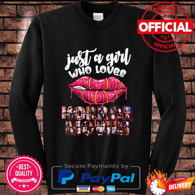 Just a girl who love halloween horror movie characters shirt, hoodie,  sweater, long sleeve and tank top