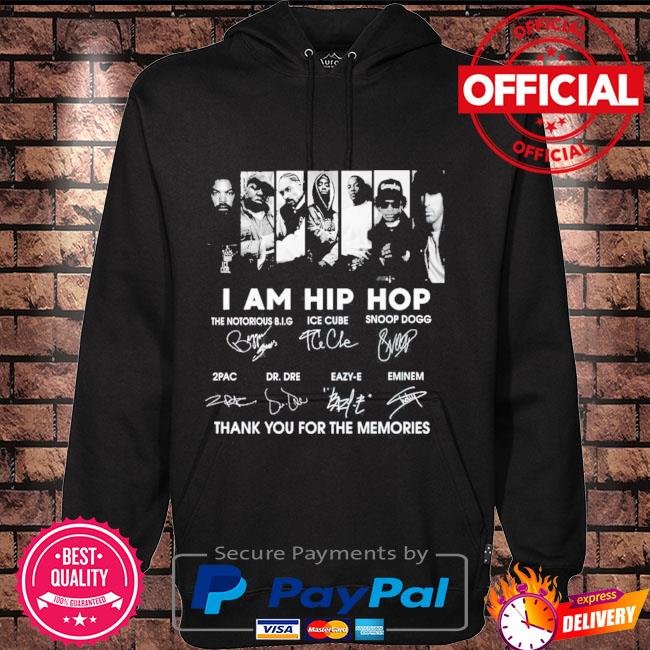 Official I am Hip Hop thank you for the memories signatures 2021 Hoodie black