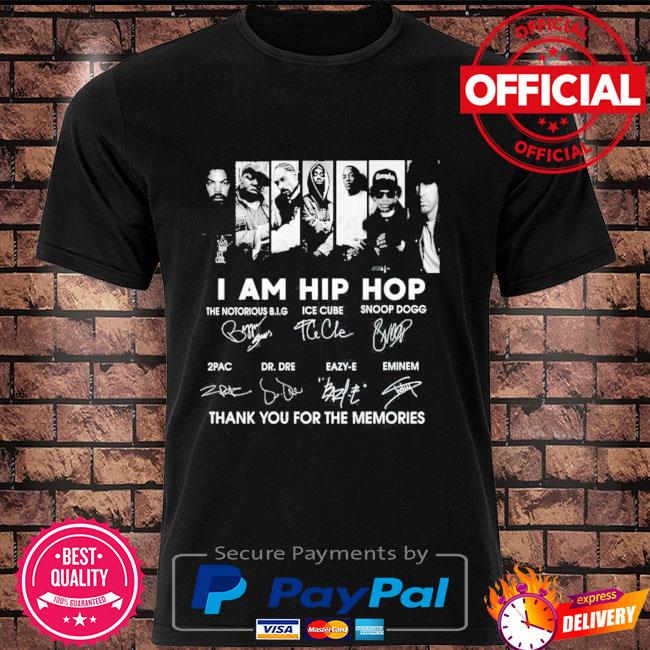 Official I am Hip Hop thank you for the memories signatures 2021 shirt