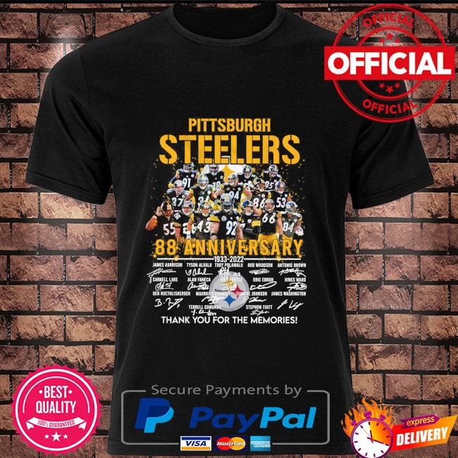 Pittsburgh Steelers 88th Anniversary Thank You For The Memories Christmas T- Shirt 