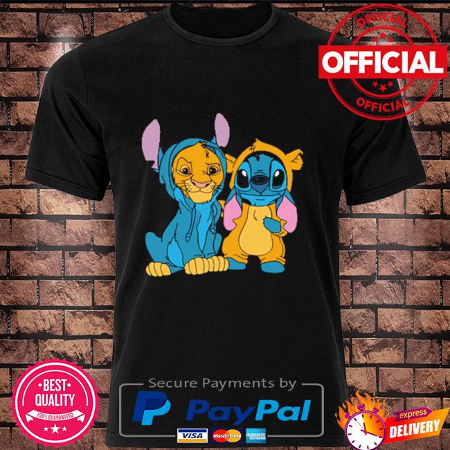 Baby Lion and Baby Stitch Friends shirt