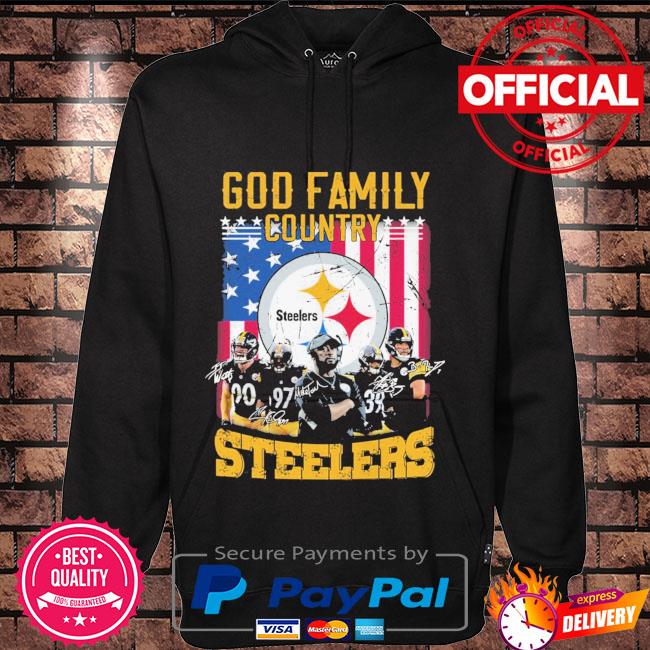 Pittsburgh Steelers Shirt God First Family Second - High-Quality Printed  Brand