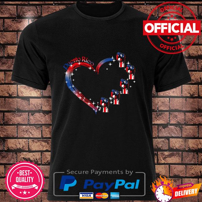 Heart Puerto Rico flag shirt