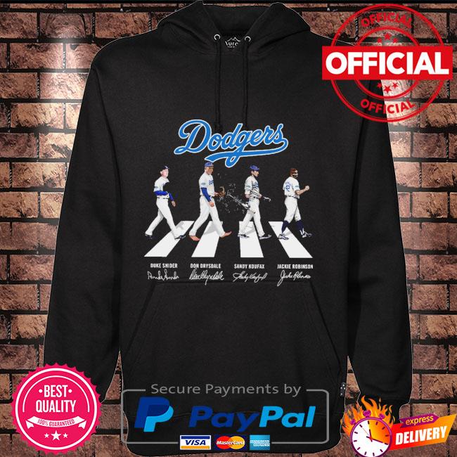 The Dodgers Abbey Road signatures shirt, hoodie, sweater, long sleeve and  tank top