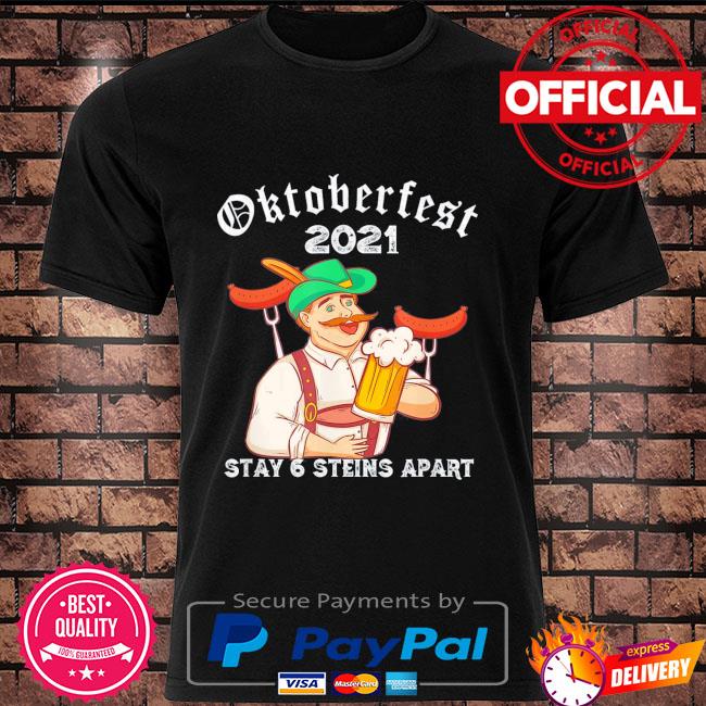 Oktoberfest 2021 6 stein apart bavarian munich beer october shirt