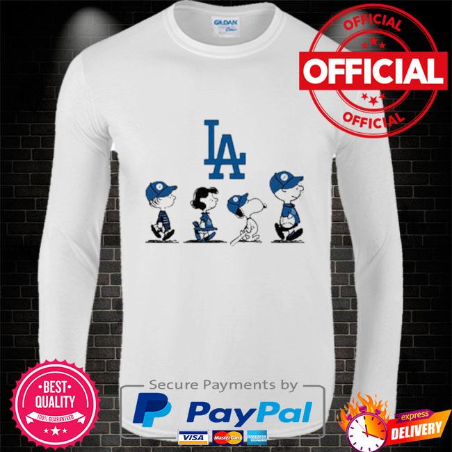 The Peanuts Character Charlie Brown And Snoopy Walking Los Angeles Dodgers  T-Shirt, hoodie, sweater, long sleeve and tank top