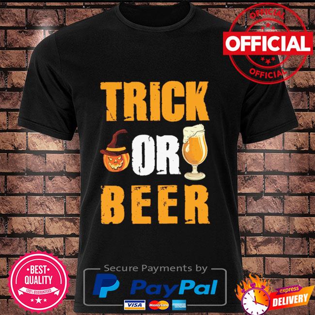 Trick Or Beer Pumpkin Halloween shirt