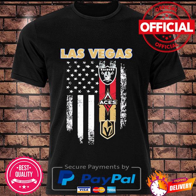 Las Vegas Raiders and Vegas Golden Vegas Golden Knights American flag shirt,  hoodie, sweater, long sleeve and tank top