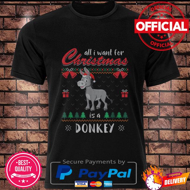 donkey christmas sweater