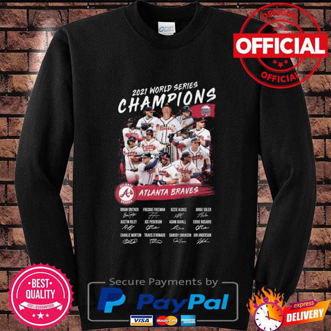 Atlanta Braves 2021 World Series Signatures Shirt, hoodie, sweater, long  sleeve and tank top