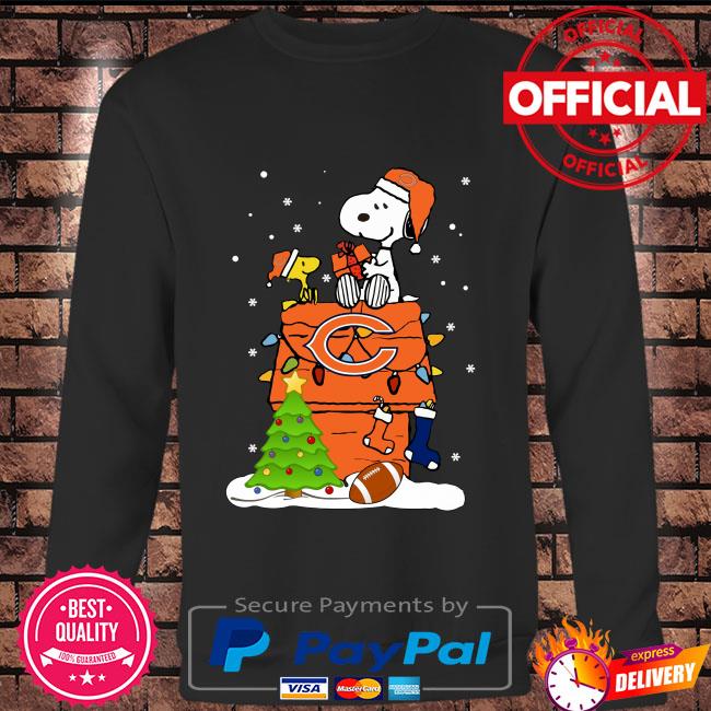 Official Snoopy chicago bears Christmas T-shirt, hoodie, tank top, sweater  and long sleeve t-shirt