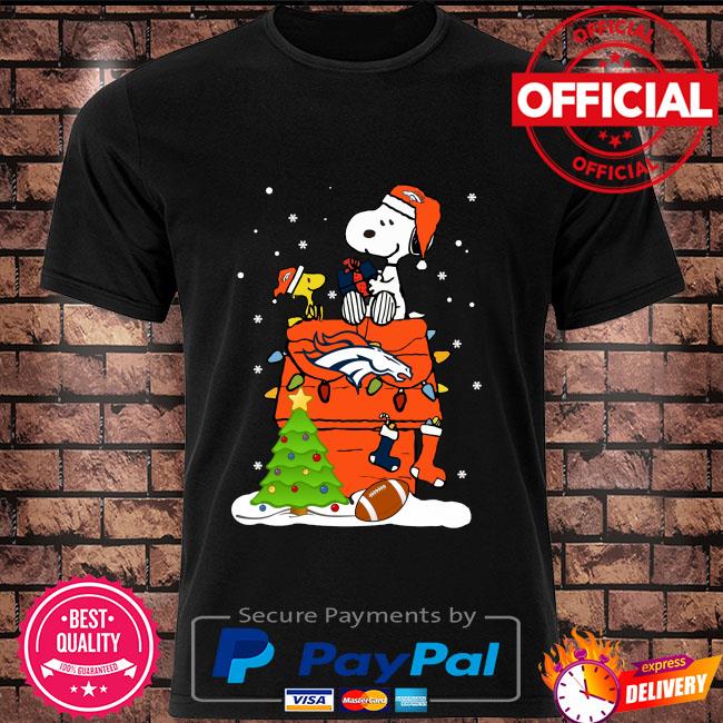 Denver Broncos Snoopy And Woodstock Christmas Shirt, hoodie, sweater, long  sleeve and tank top