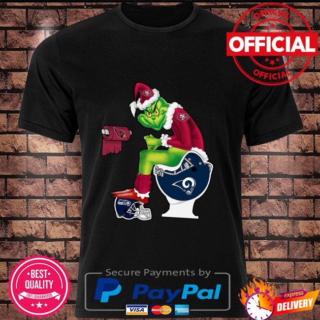 The Grinch San Francisco 49ers Shitting On Toilet Los Angeles Rams And  Other Teams 2023 Shirt, hoodie, sweater, long sleeve and tank top