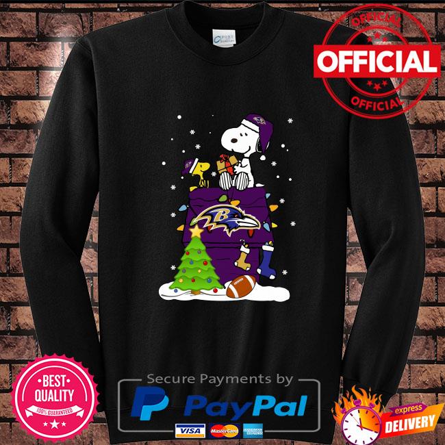 Snoopy Baltimore Ravens Christmas shirt, hoodie, sweater, long sleeve and  tank top