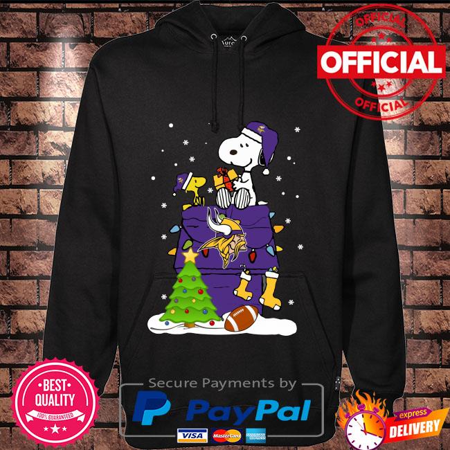 Snoopy and Friends Minnesota Vikings Christmas tree shirt, hoodie, sweater,  long sleeve and tank top