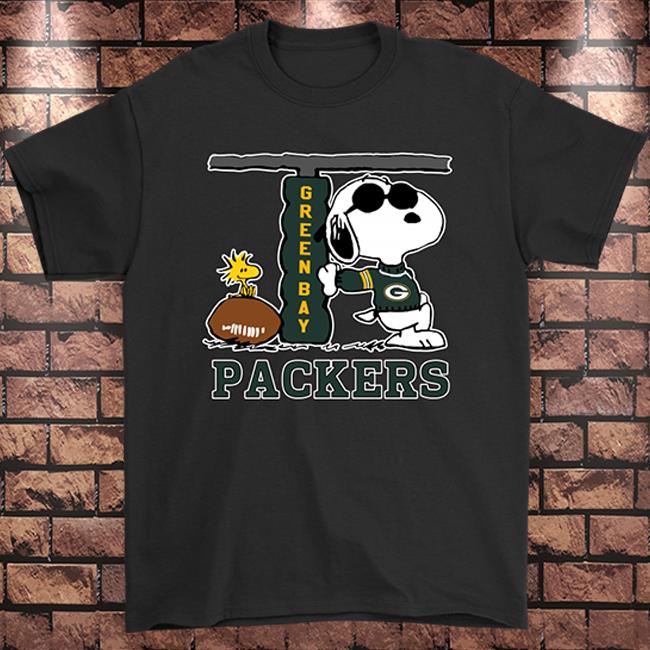 Snoopy Joe Cool And Woodstock The Green Bay Packers NFL Shirts