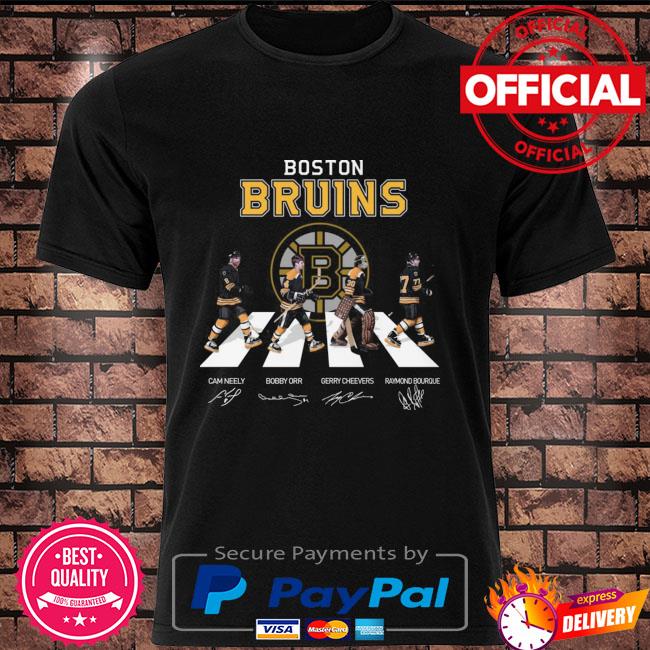 The Boston Bruins Camneely Orr Cheevers and Bourque abbey road