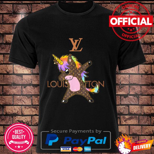 Funny Unicorn Dabbing Louis Vuitton T Shirt Black, Sale Louis Vuitton Mens T  Shirt - Allsoymade