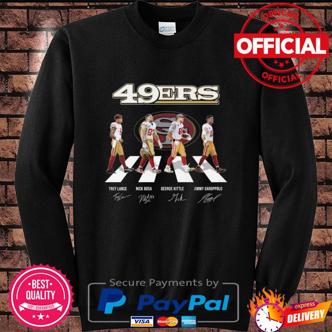 San Francisco 49ers Abbey Road Trey Lance Nick Bosa signatures