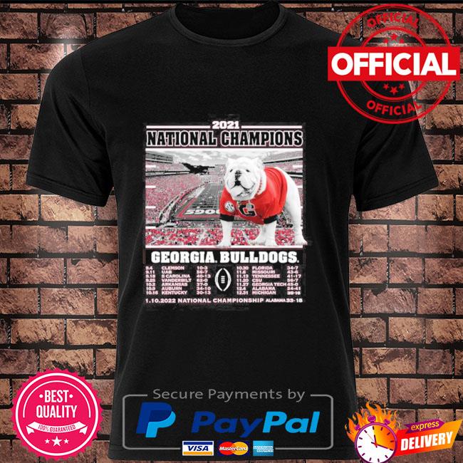 Georgia Bulldogs National Champions 2021 CFP Championship Shirt