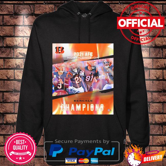 Official Bengals 2021 AFC North Division Champions Shirt, hoodie, sweater,  long sleeve and tank top