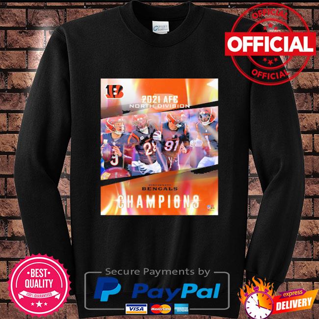 Cincinnati Bengals AFC North Division Champions shirt, hoodie, sweater,  long sleeve and tank top