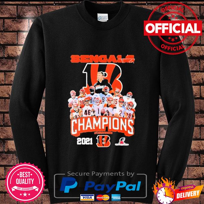 Cincinnati bengals champions 2021 2022 afc north shirt, hoodie