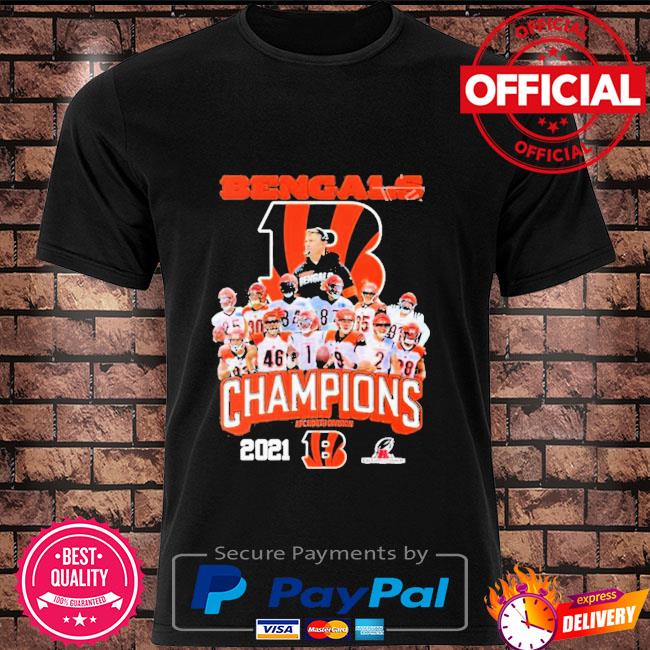 Cincinnati bengals champions 2021 2022 afc north shirt, hoodie, sweater,  long sleeve and tank top